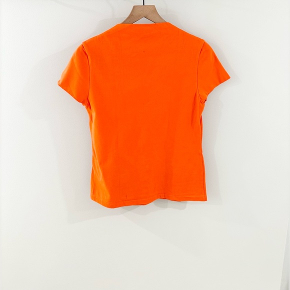Kate Spade Saturday Square Neck Tee Orange Size Medium - Picture 6 of 6